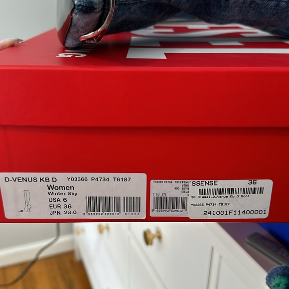 Diesel D-Venus denim tall boots - Picture 6 of 7